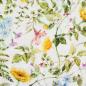 Preview: Baumwolldruck Blumen und Blätter Bunt